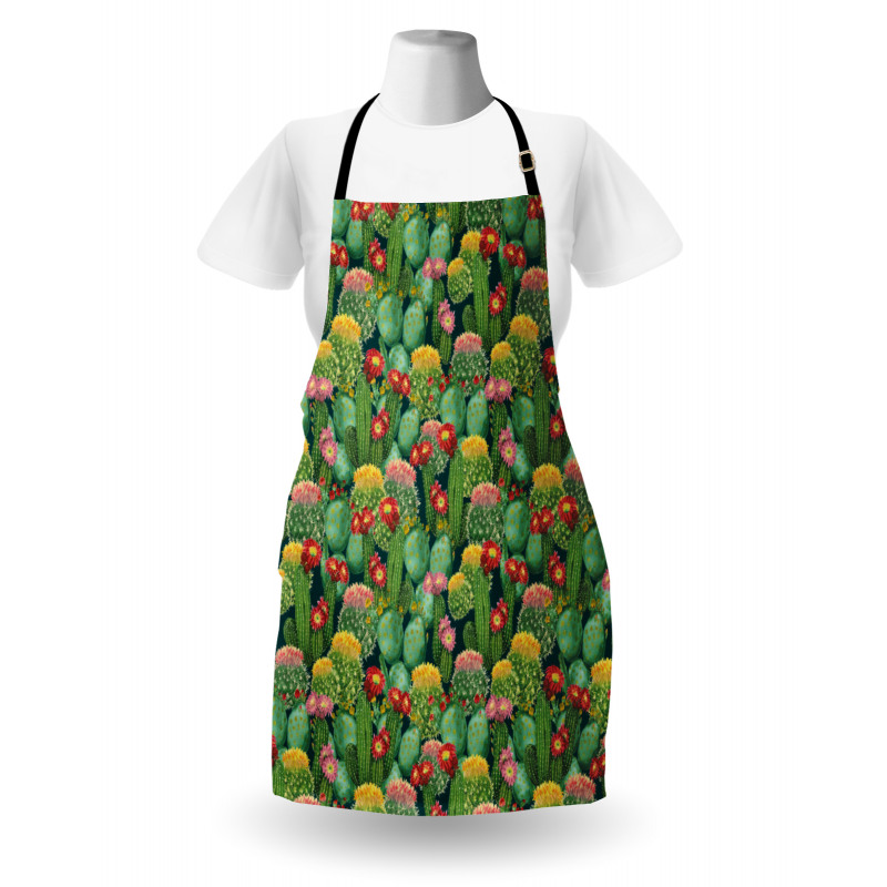 Cactus Flowers Garden Apron