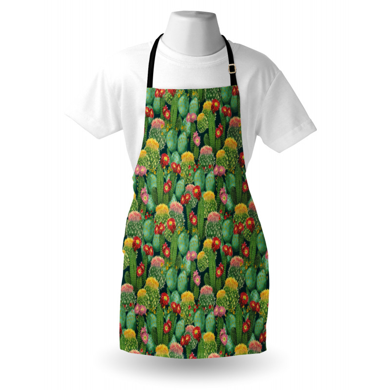 Cactus Flowers Garden Apron