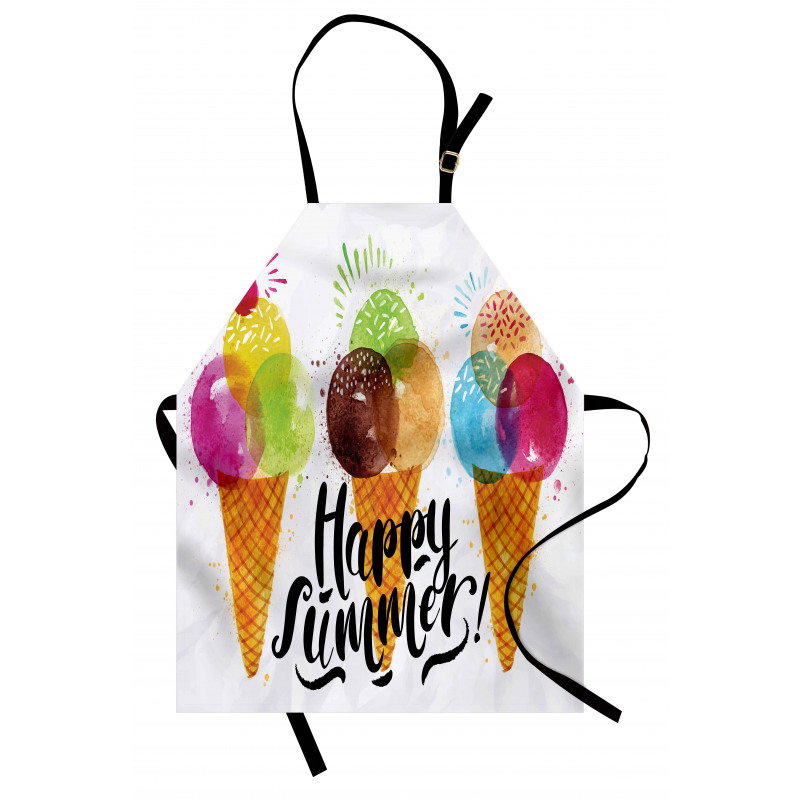 Ice Cream Cones Dessert Apron