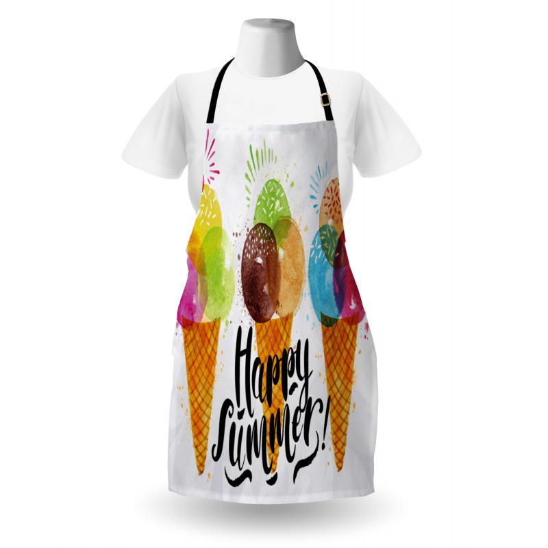 Ice Cream Cones Dessert Apron