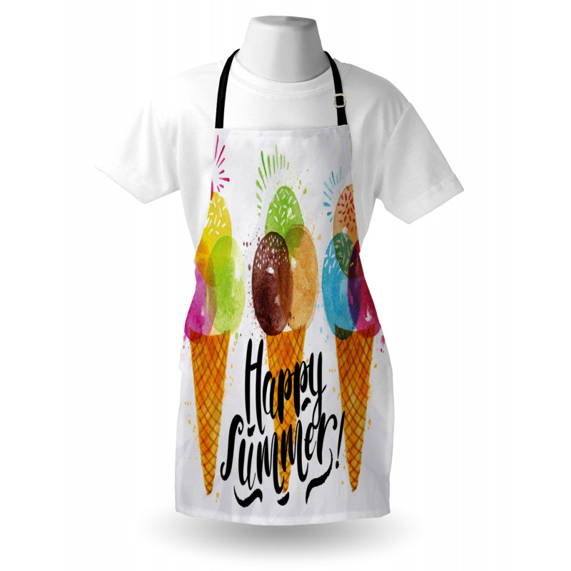 Ice Cream Cones Dessert Apron