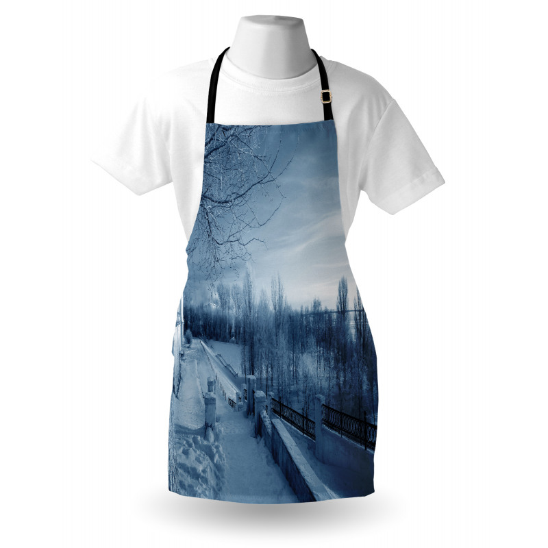 Ice Cold Snowy Scenery Apron