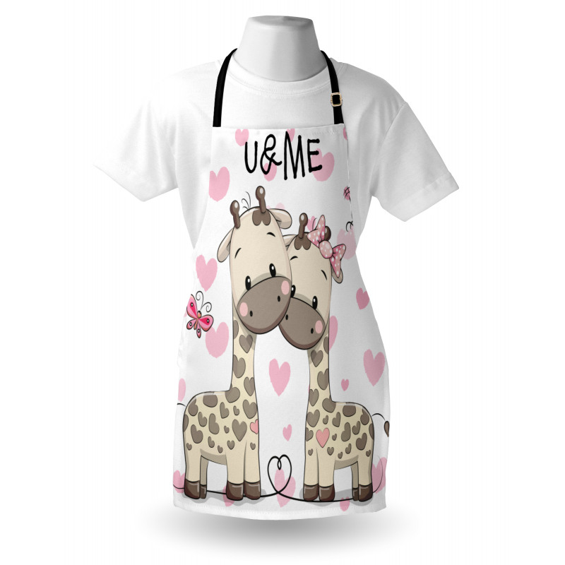 Baby Giraffes and Hearts Apron