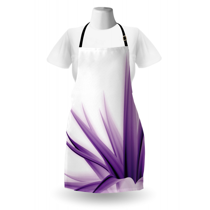 Purple Ombre Lotus Art Apron