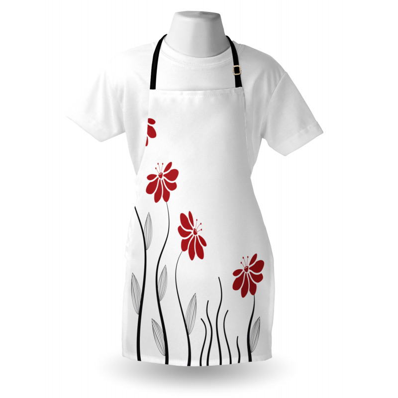 Modern Floral Petals Apron