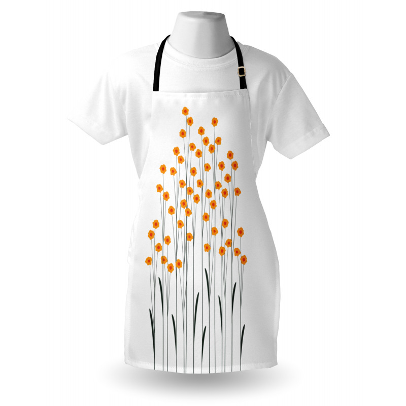Yellow Daisies Leaves Apron