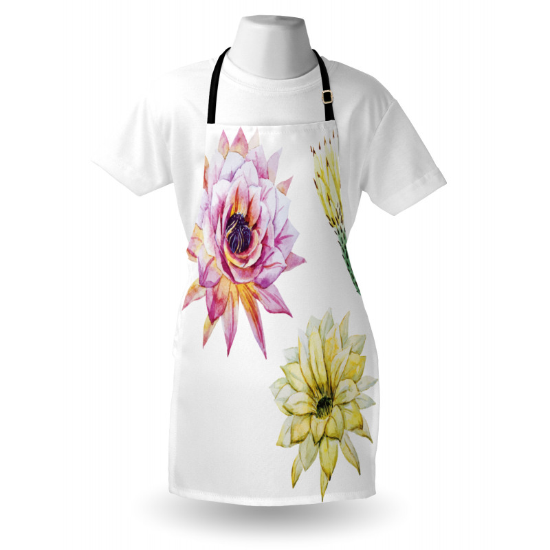 Watercolored Flowers Apron