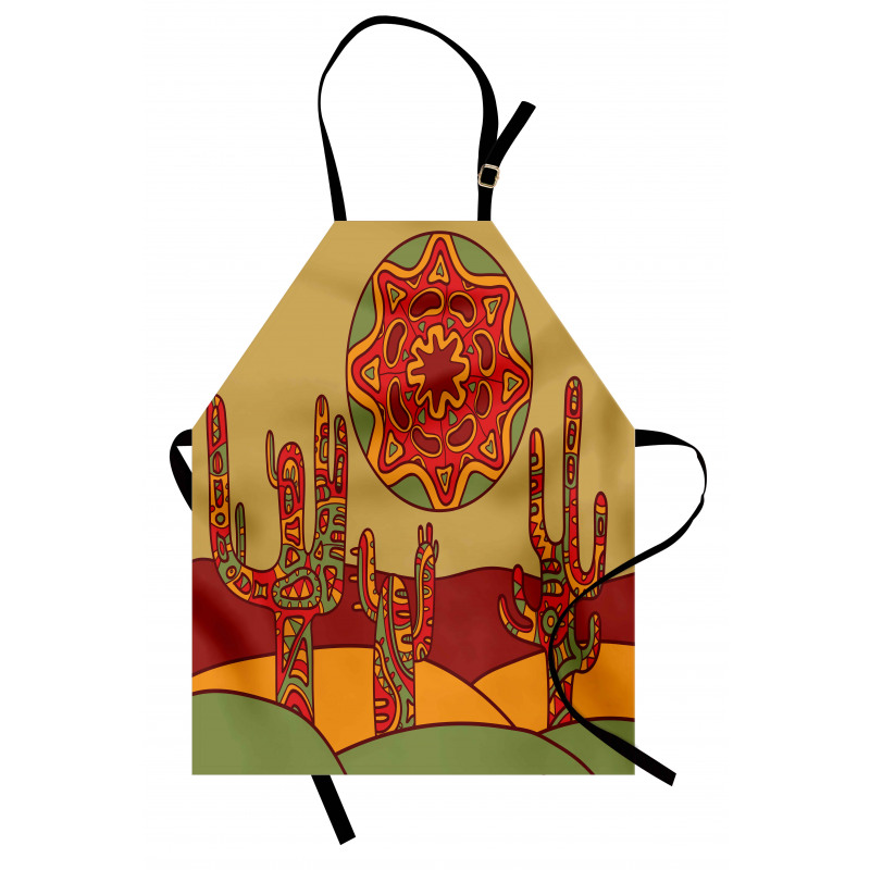 Tribal Design Cactus Apron