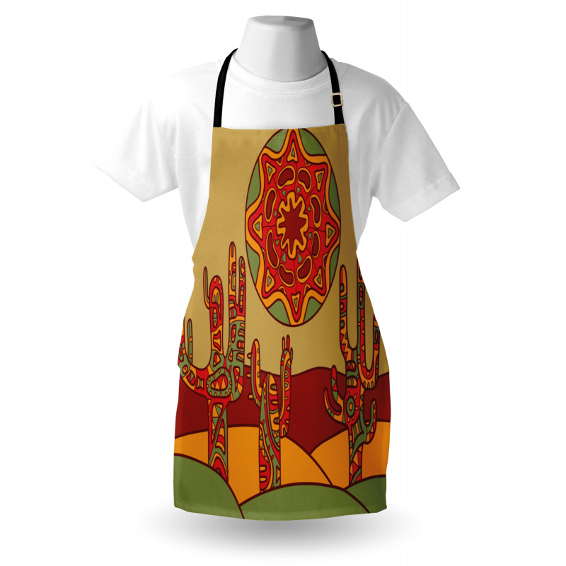 Tribal Design Cactus Apron