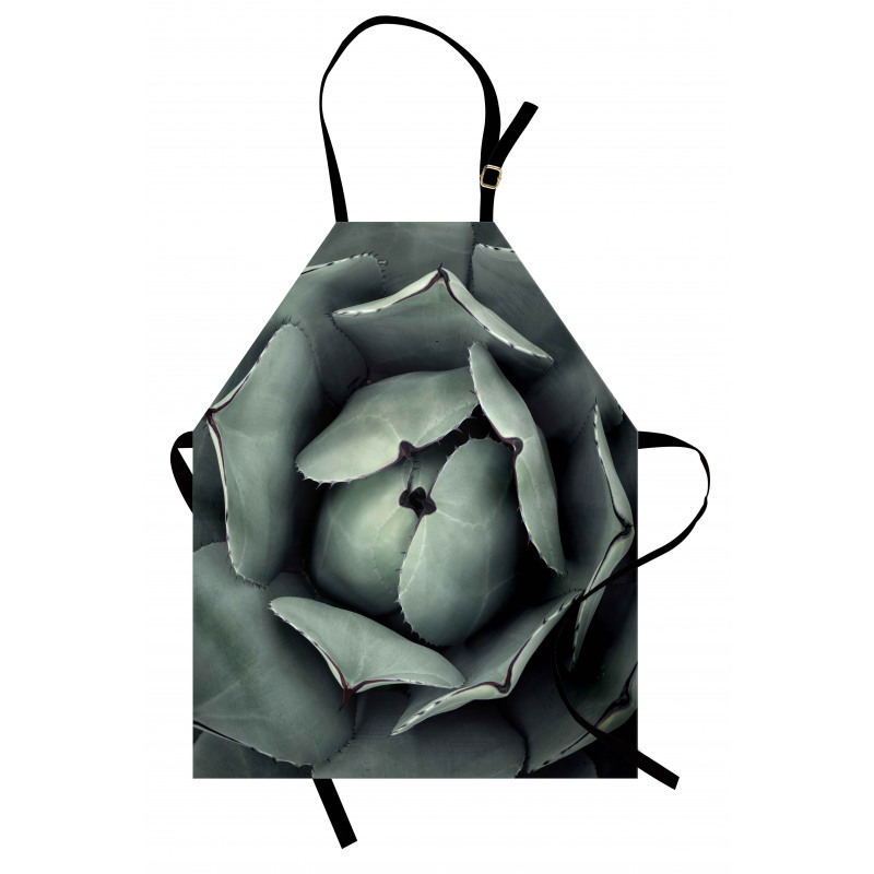 Flourishing Grey Cactus Apron