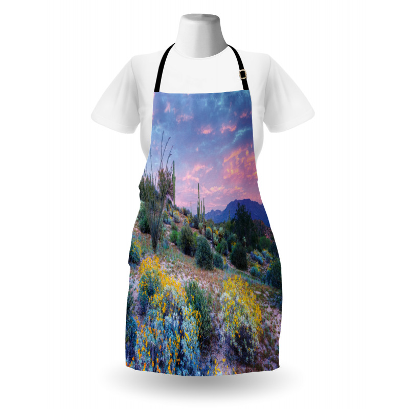 Mountain Floral Scenery Apron