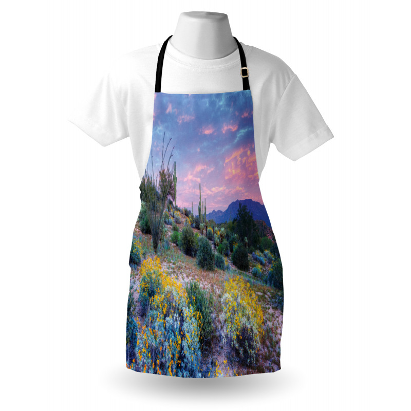 Mountain Floral Scenery Apron