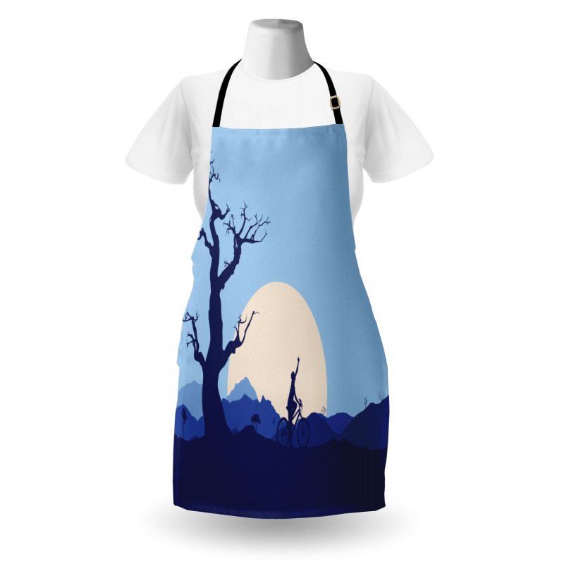 Rising Moon in Forest Apron