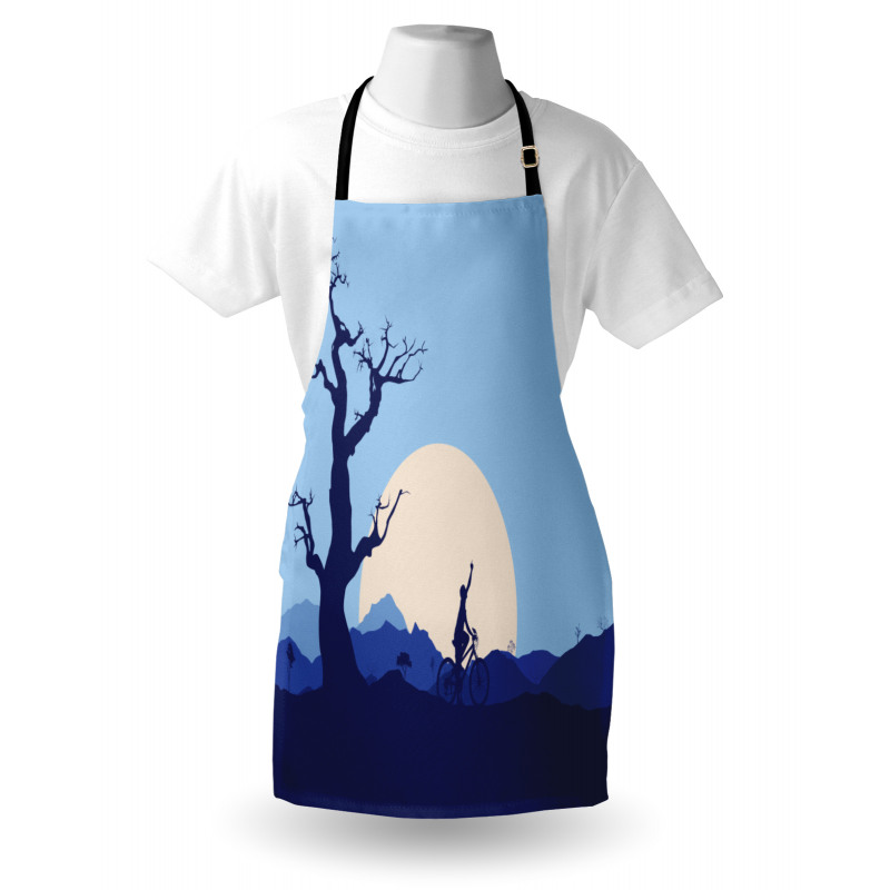 Rising Moon in Forest Apron