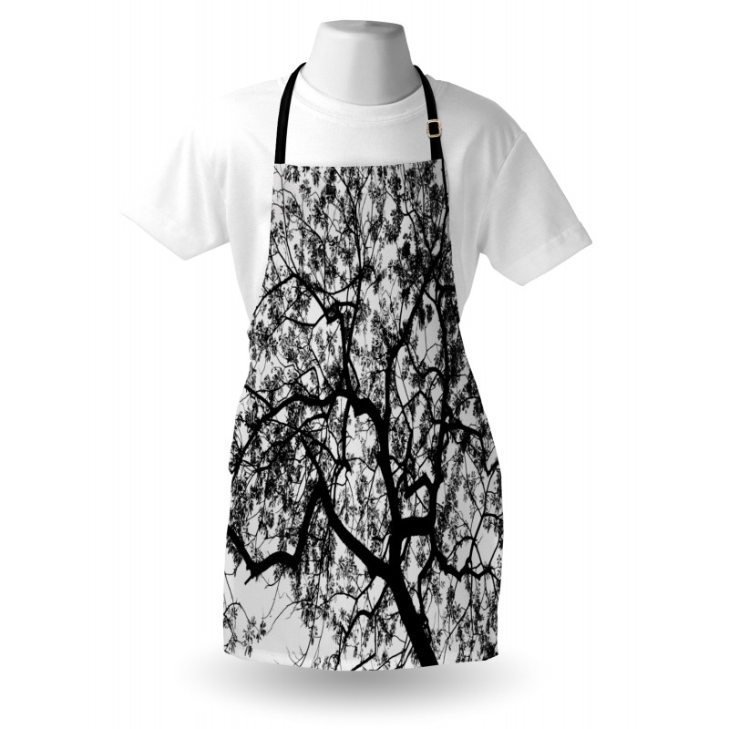 Spooky Black Tree Branch Apron