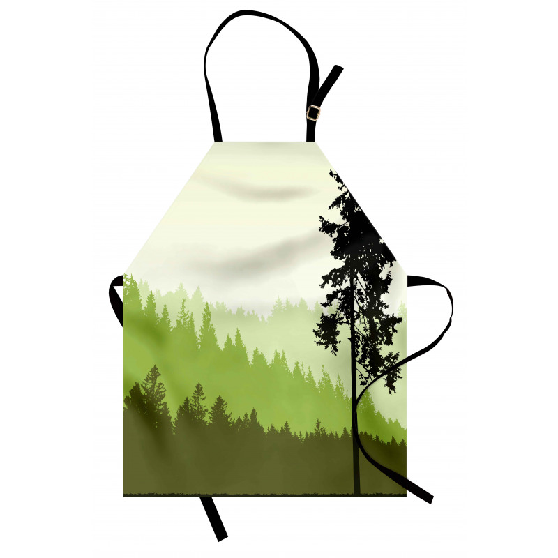 Pine Tree Silihouette Apron