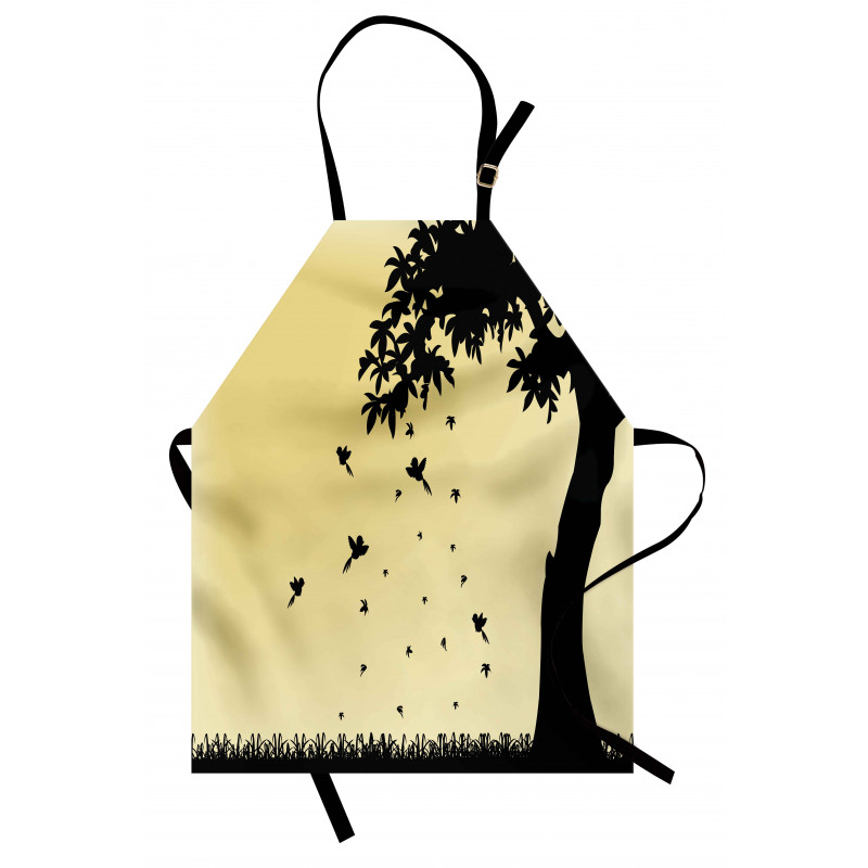 Tree with Falling Leaves Apron