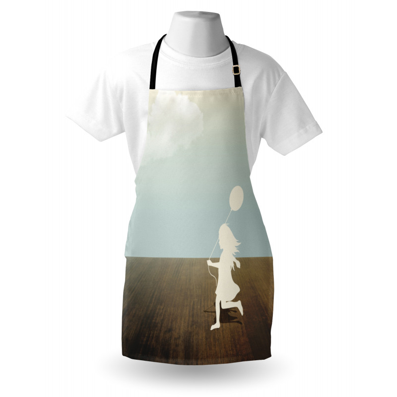 Little Girl with Balloon Apron