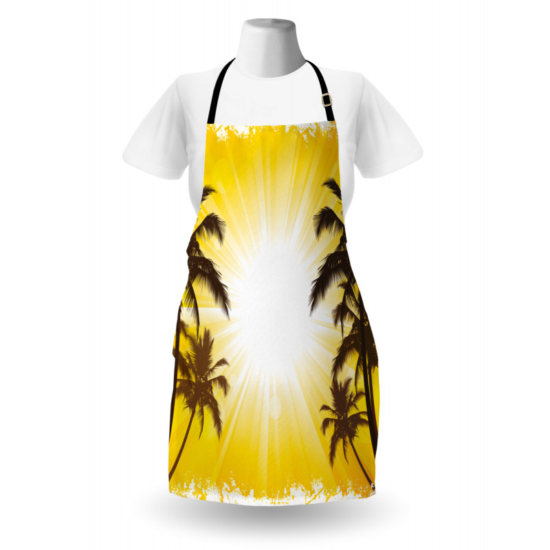 Place with Palm Trees Apron