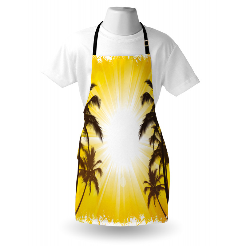 Place with Palm Trees Apron
