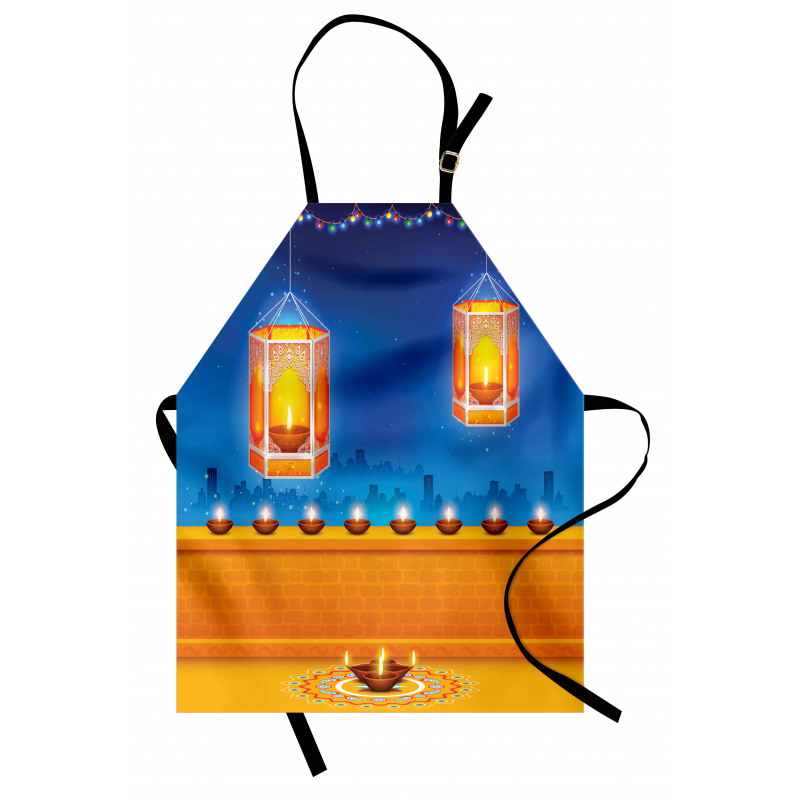 Diwali Night Candles Apron