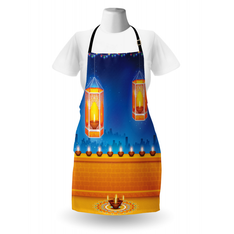 Diwali Night Candles Apron