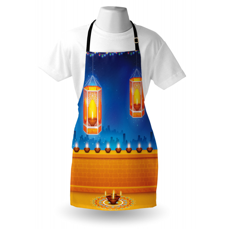 Diwali Night Candles Apron