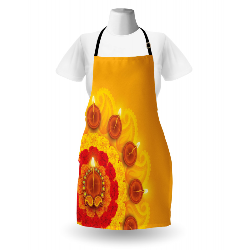 Flowers Diwali Apron