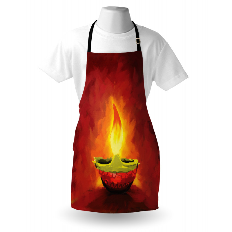 Oil Painting Candle Apron