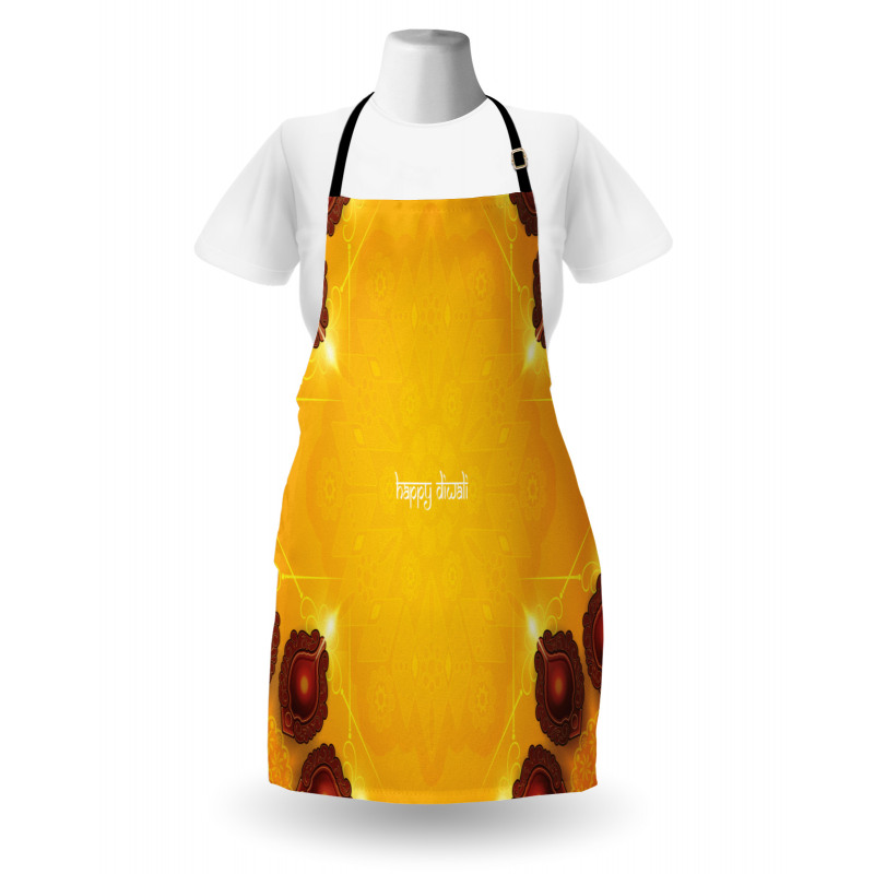 Wooden Candle Artwork Apron