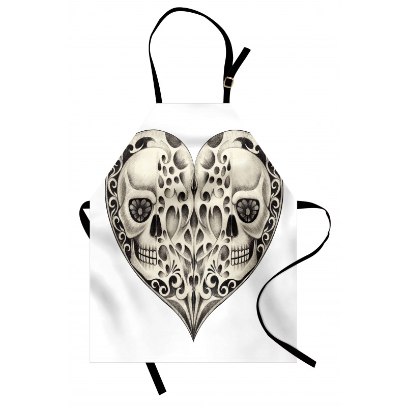 Twin Heart Design Apron