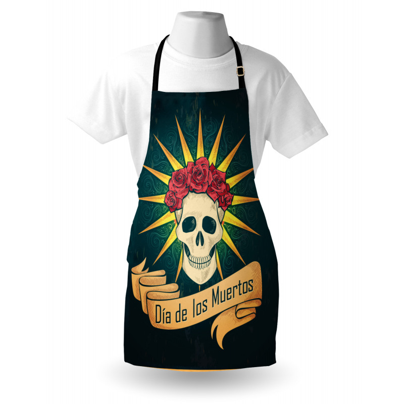 Day of Dead Grunge Apron