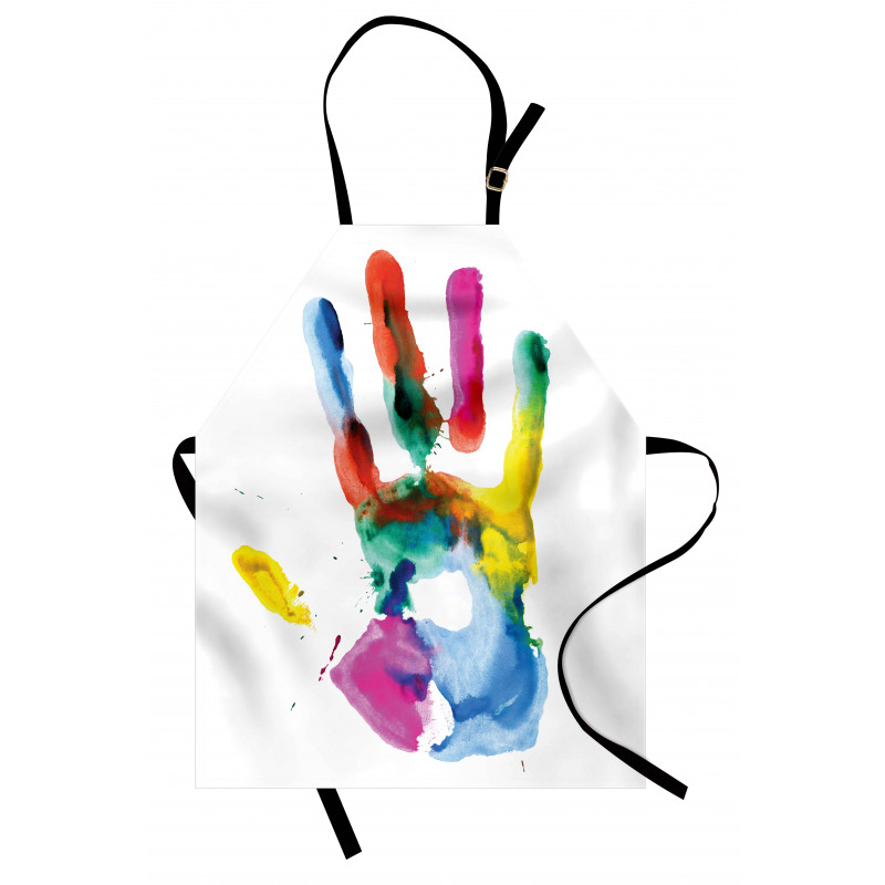 Colored Human Hand Apron