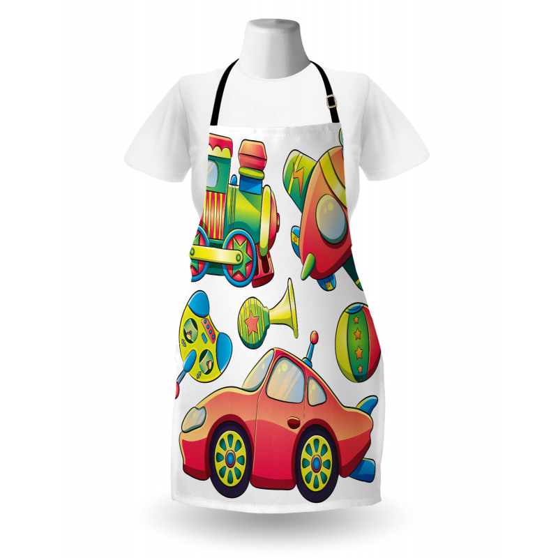 Balls Auto Tire Cartoon Apron