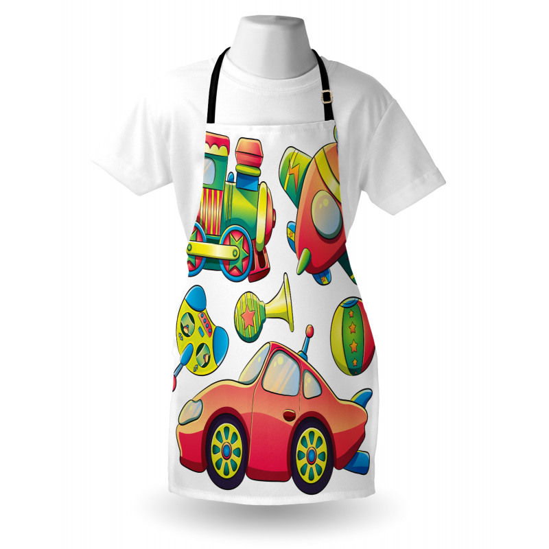 Balls Auto Tire Cartoon Apron