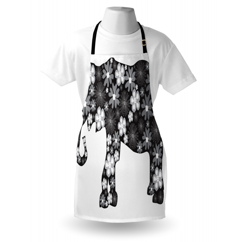 Floral Elephant Pattern Apron