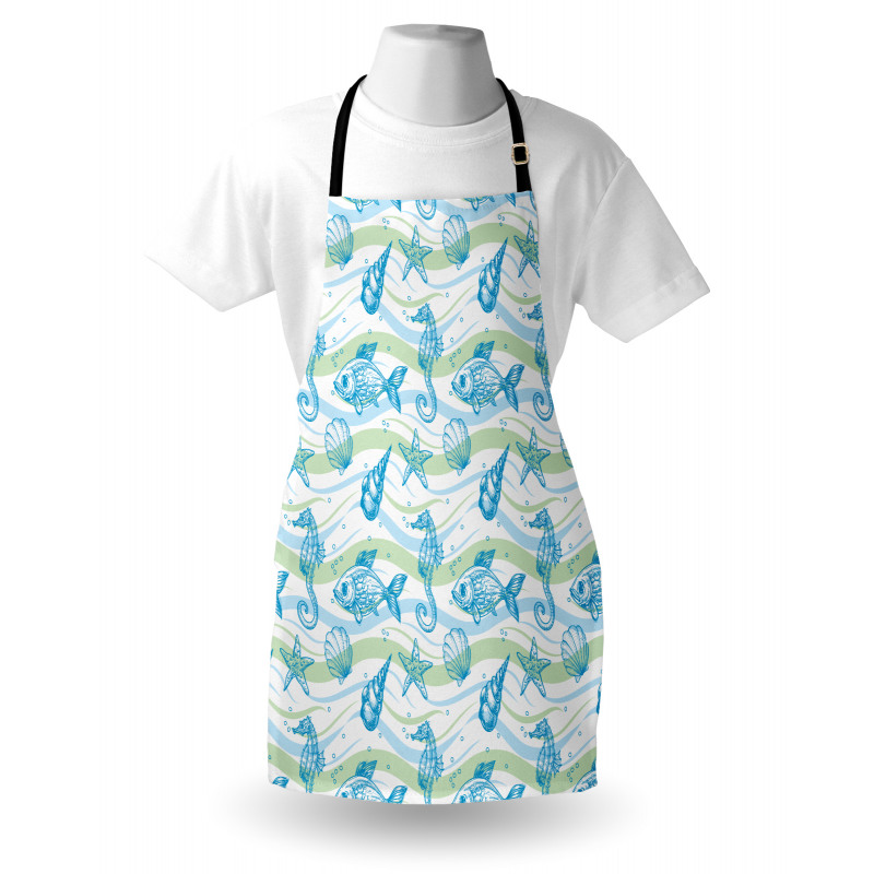 Ocean Shell Starfish Apron