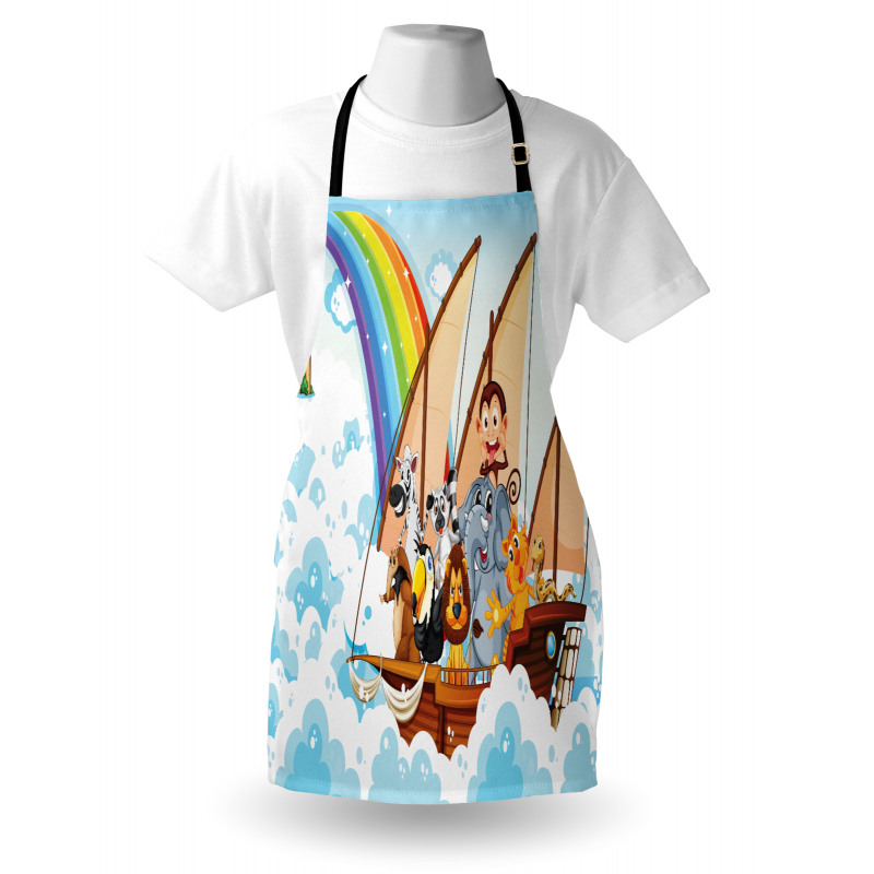 Noah's Ark in Clouds Apron