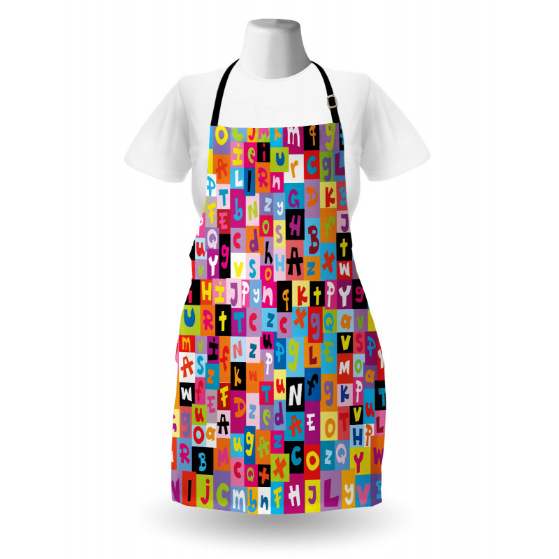 Colored Alphabet Puzzle Apron