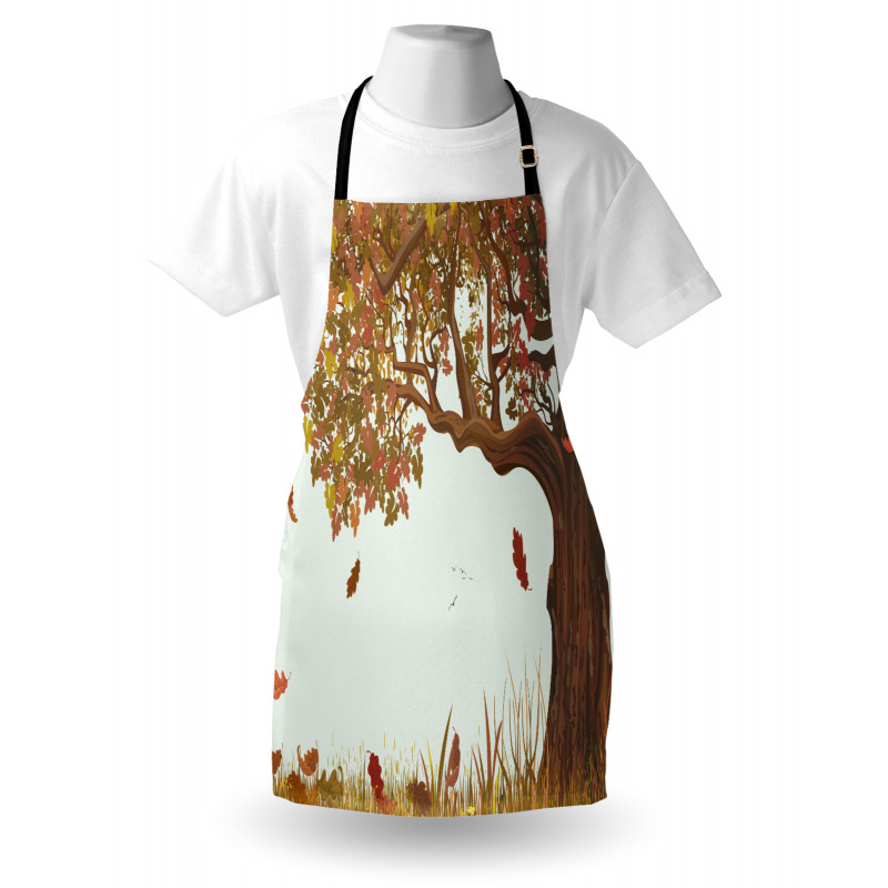 Deciduous Oak Leaves Apron