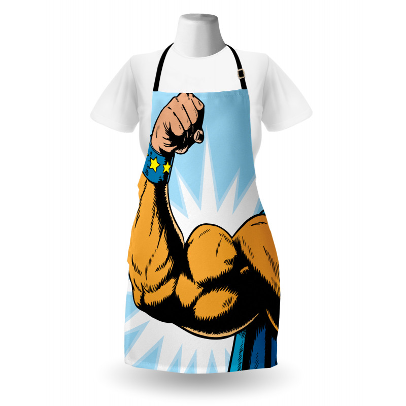 Cartoon Superheros Power Apron