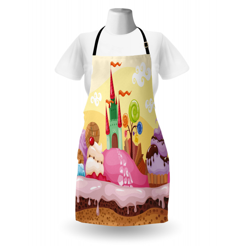 Kids Castle Scenery Apron