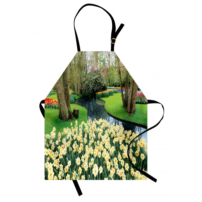 Flower Garden Grass Park Apron