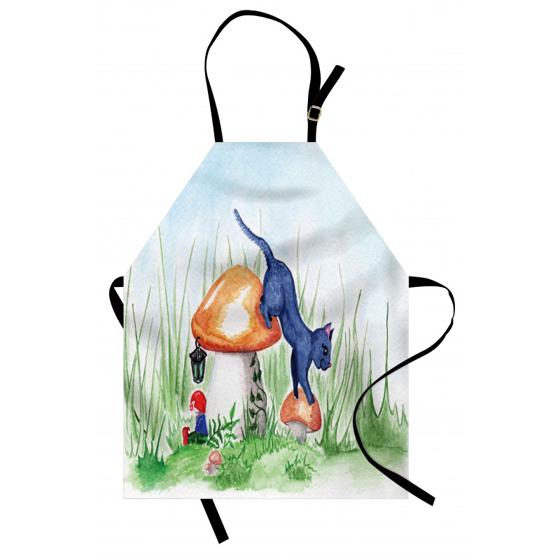 Mushroom Garden Leaf Apron