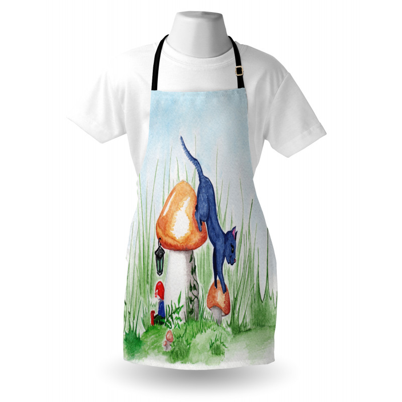 Mushroom Garden Leaf Apron