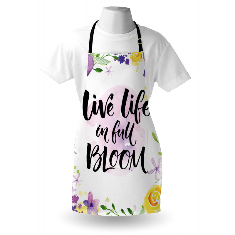 Floral Violets Bloom Apron