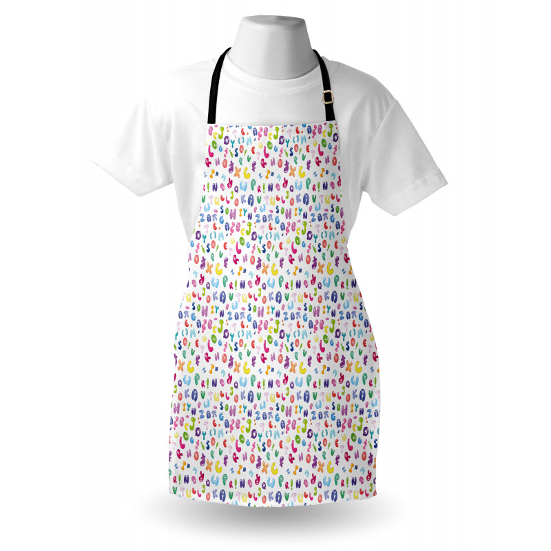 Bubble Letters Doodle Fun Apron