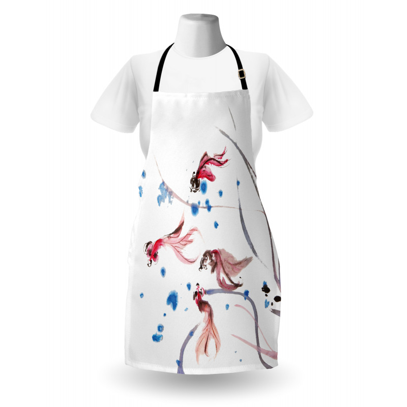 Traditional Ink Painting Apron