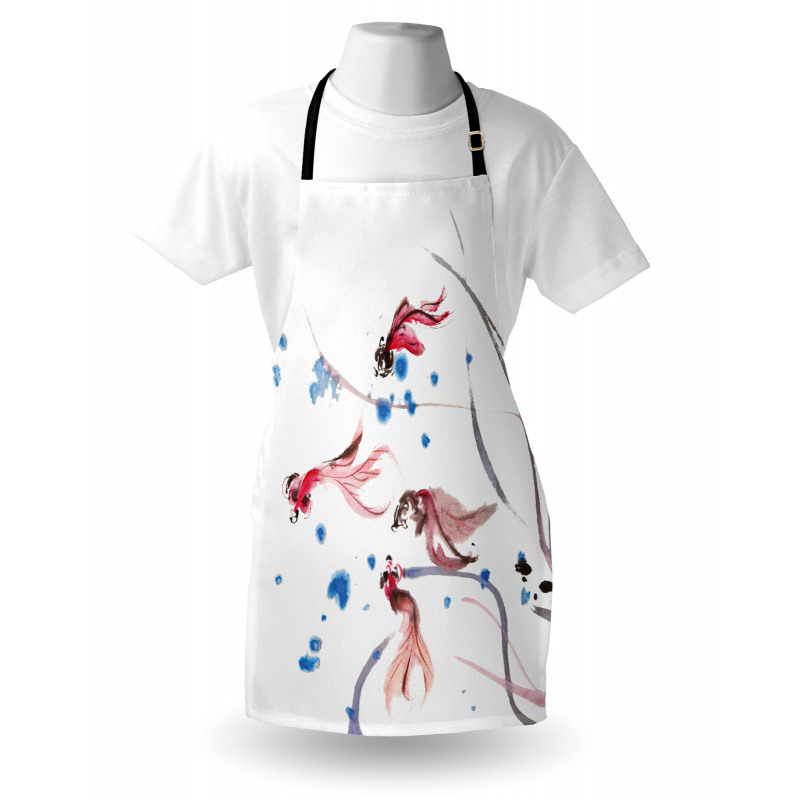 Traditional Ink Painting Apron