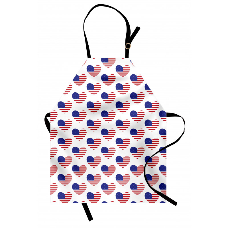 Heart Shaped Flags Apron